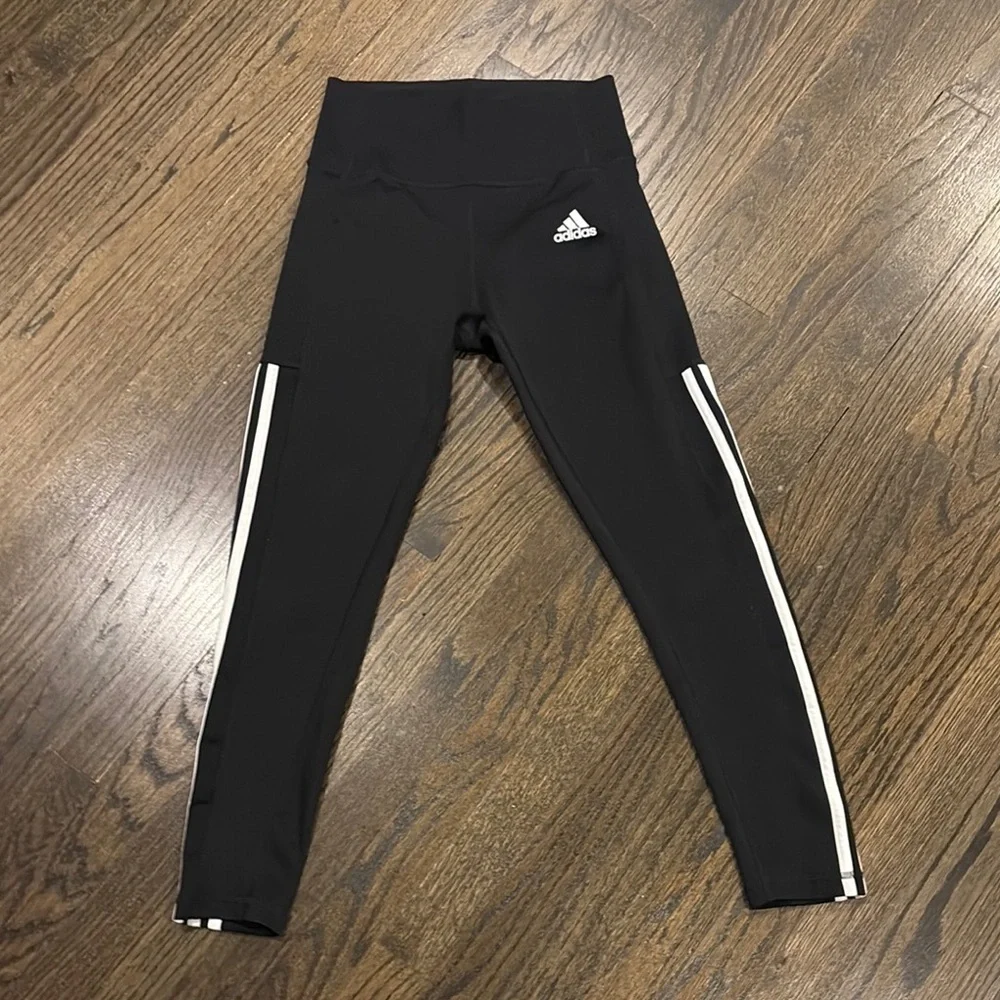 Adidas Kids Black Leggings size Small